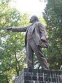 Lenin statue in Dushanbe
